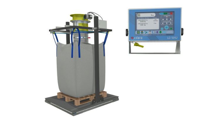 Balança para Big-Bag LD3040 para uso com palete
