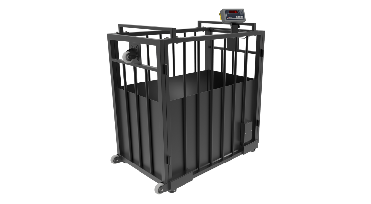 Balança Para Caprino e Suíno Modelo B 650/G Com Gradil Fechado capacidade 300kg a 500kg