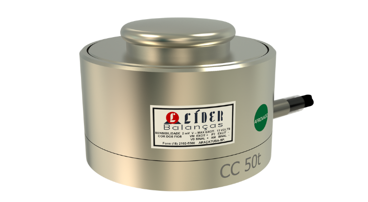 Célula de Carga CC capacidade 10t a 100t