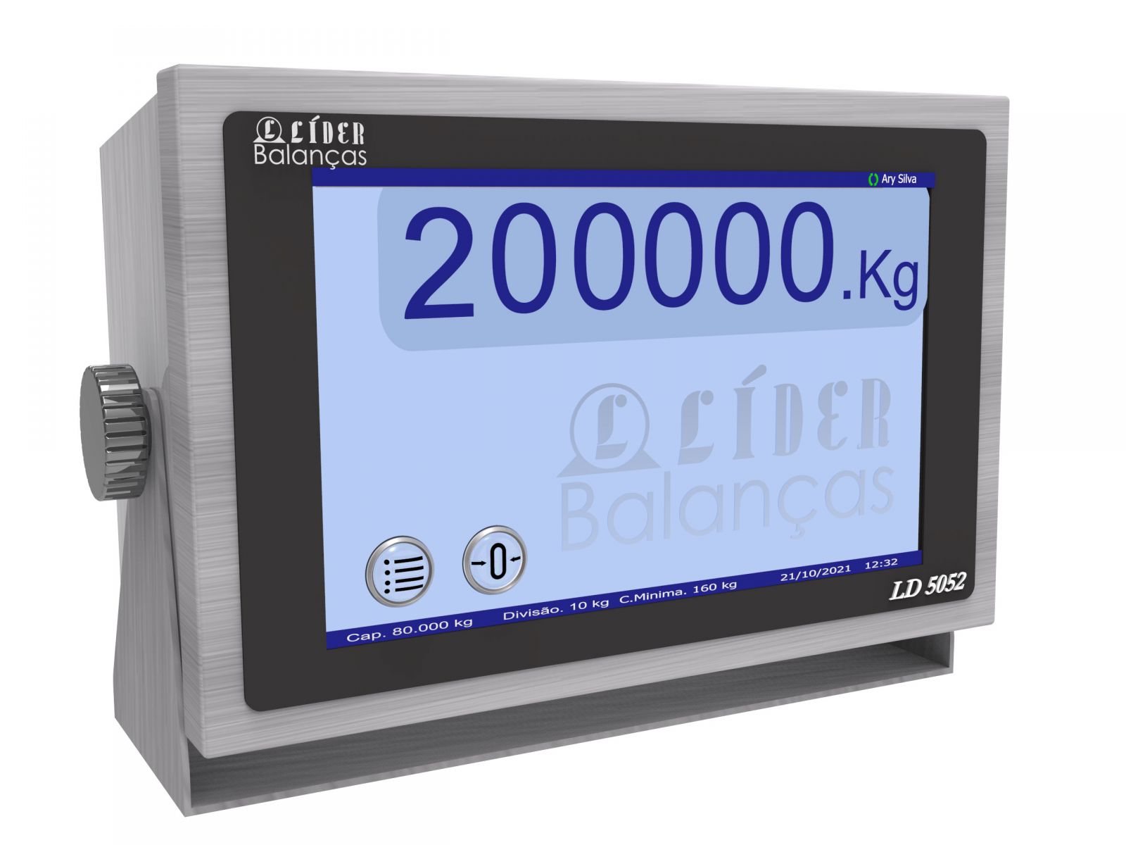 
Indicador colorido de 10'' com touch