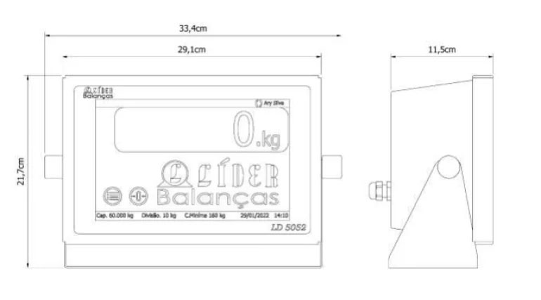 Dimensão  - Indicador Digital LD5052